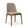 Mondella Bacone Tan and Walnut Faux Leather Dining Chair MON043801now available in Dining Table Mart